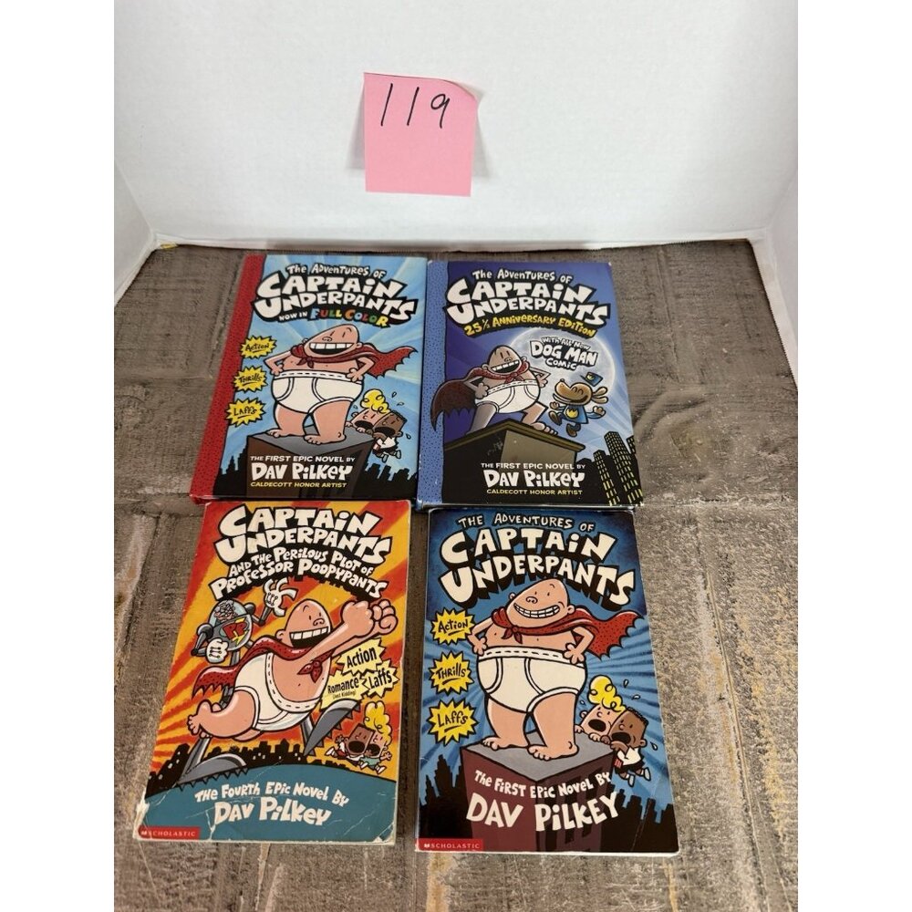 Captain Underpants Bundle Of 4 Novels #119